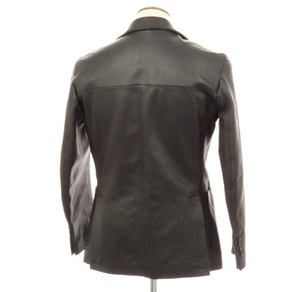 【中古】タリアトーレ TAGLIATORE ラムレザー カジュアルジャケット ブラック【 46 】【 状態ランクB 】【 メンズ 】