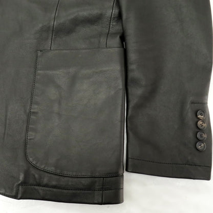 【中古】タリアトーレ TAGLIATORE ラムレザー カジュアルジャケット ブラック【 46 】【 状態ランクB 】【 メンズ 】