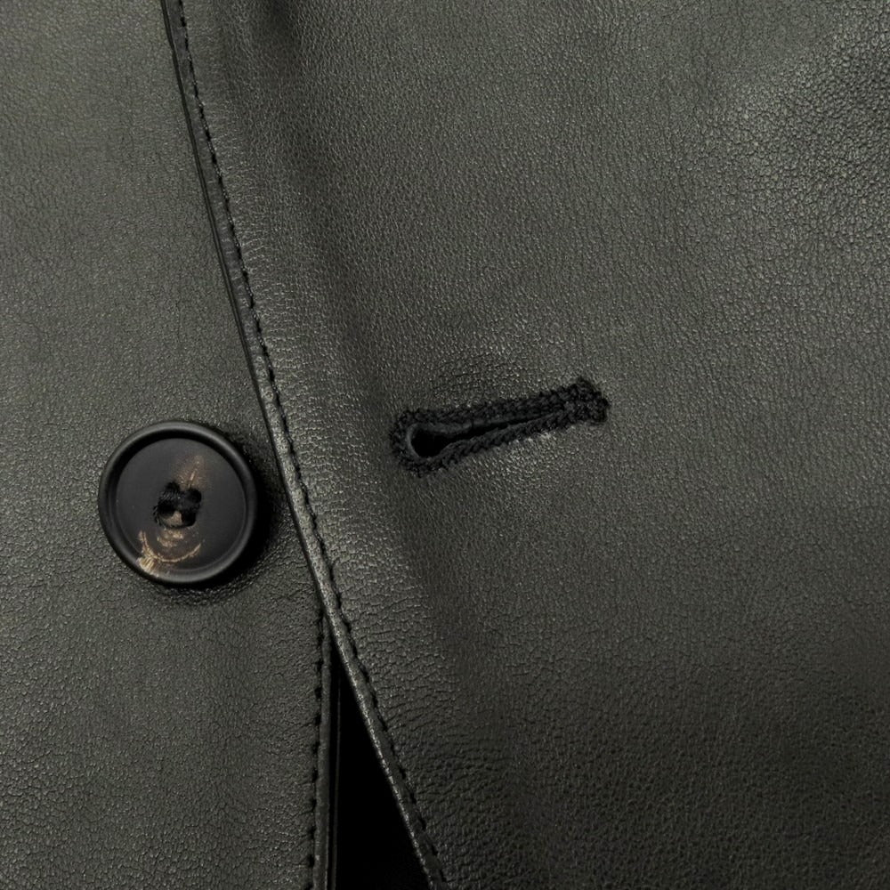 【中古】タリアトーレ TAGLIATORE ラムレザー カジュアルジャケット ブラック【 46 】【 状態ランクB 】【 メンズ 】