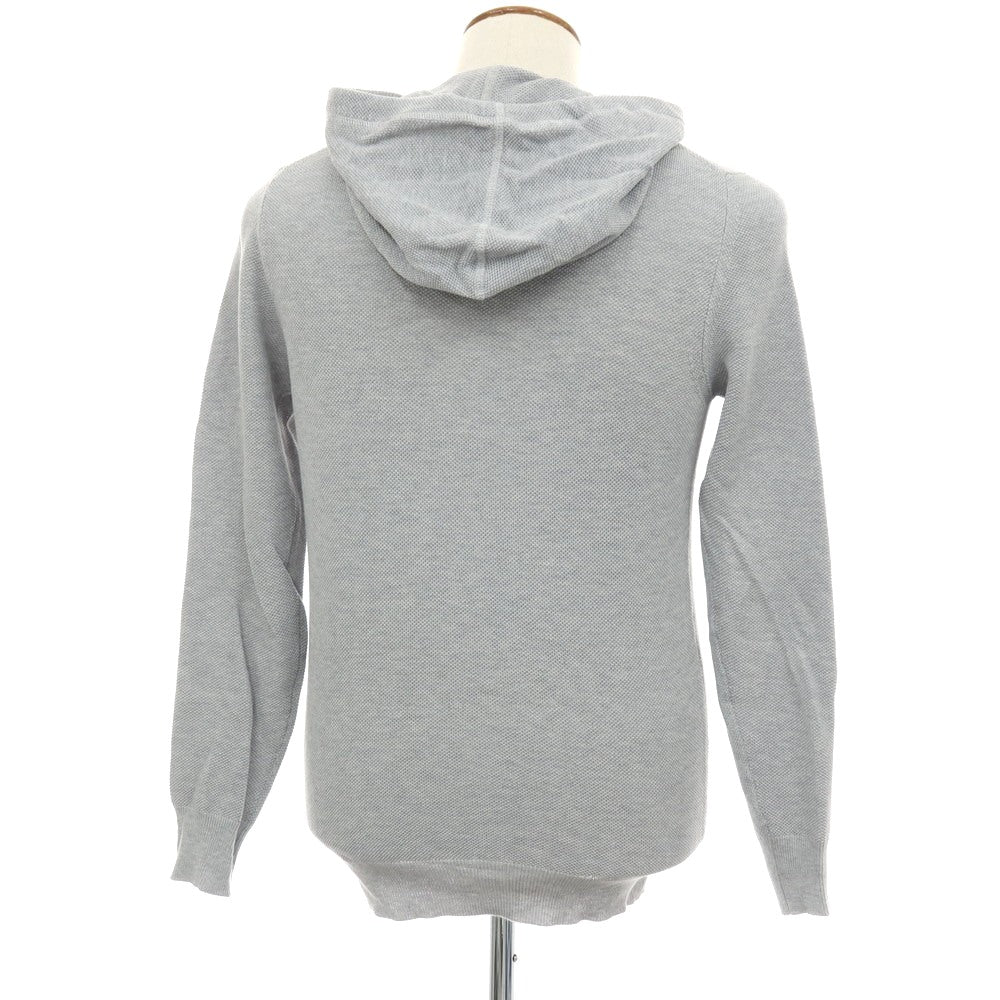 【中古】クルチアーニ CRUCIANI コットン プルオーバー ニットパーカー グレー【サイズ48】【 状態ランクB 】【 メンズ 】