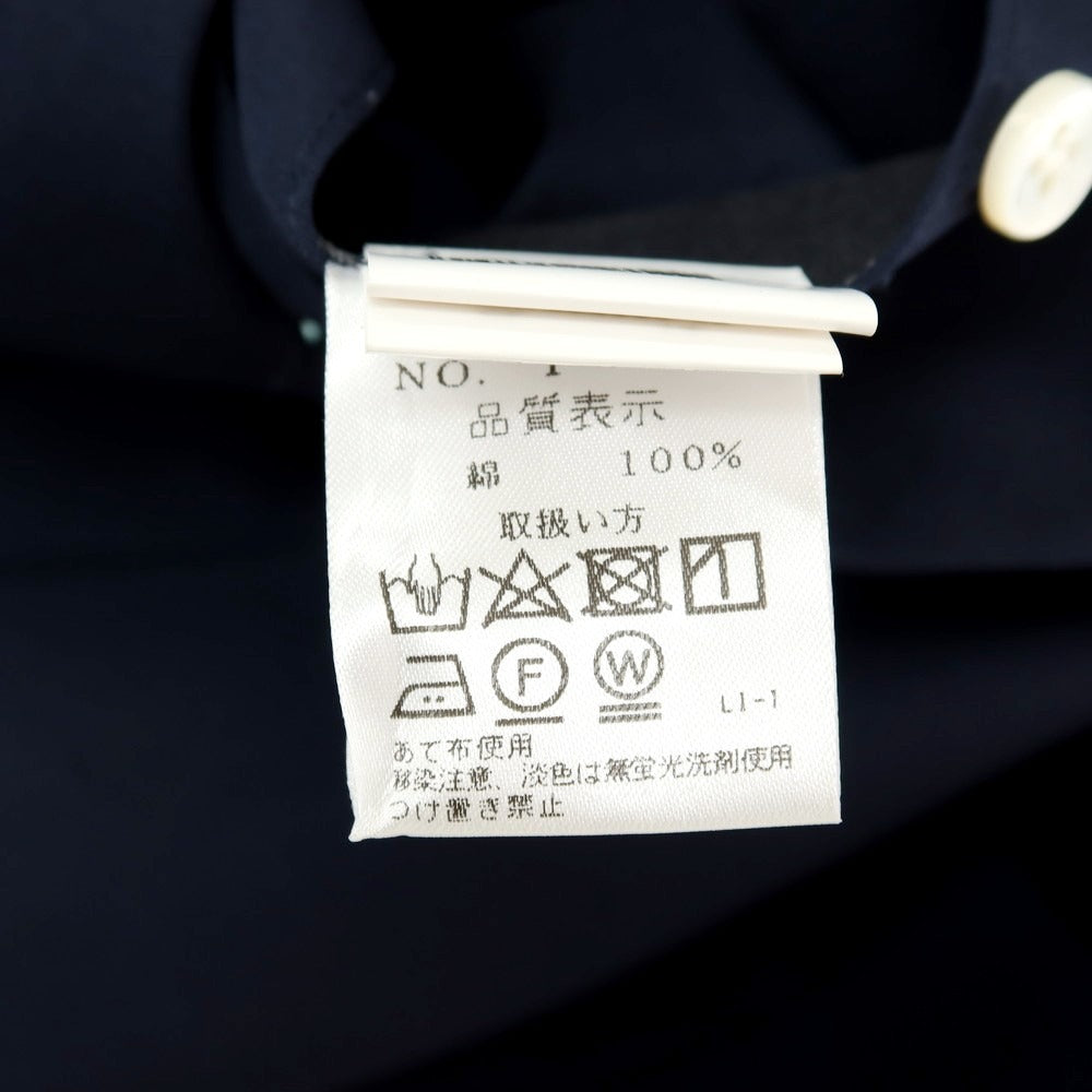 【中古】バルバ BARBA コットン オープンカラー 半袖シャツ ネイビー【サイズ41】【 状態ランクA 】【 メンズ 】