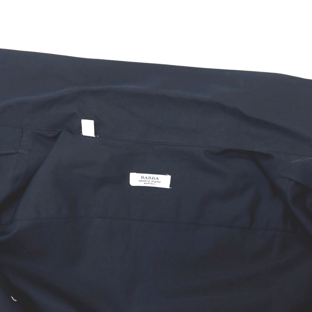 【中古】バルバ BARBA コットン オープンカラー 半袖シャツ ネイビー【サイズ41】【 状態ランクA 】【 メンズ 】