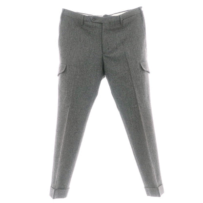 【中古】インコテックス INCOTEX SUPER100‘S ウール カーゴスラックスパンツ グレー【 48 】【 状態ランクB 】【 メンズ 】