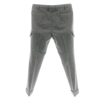 【中古】インコテックス INCOTEX SUPER100‘S ウール カーゴスラックスパンツ グレー【 48 】【 状態ランクB 】【 メンズ 】