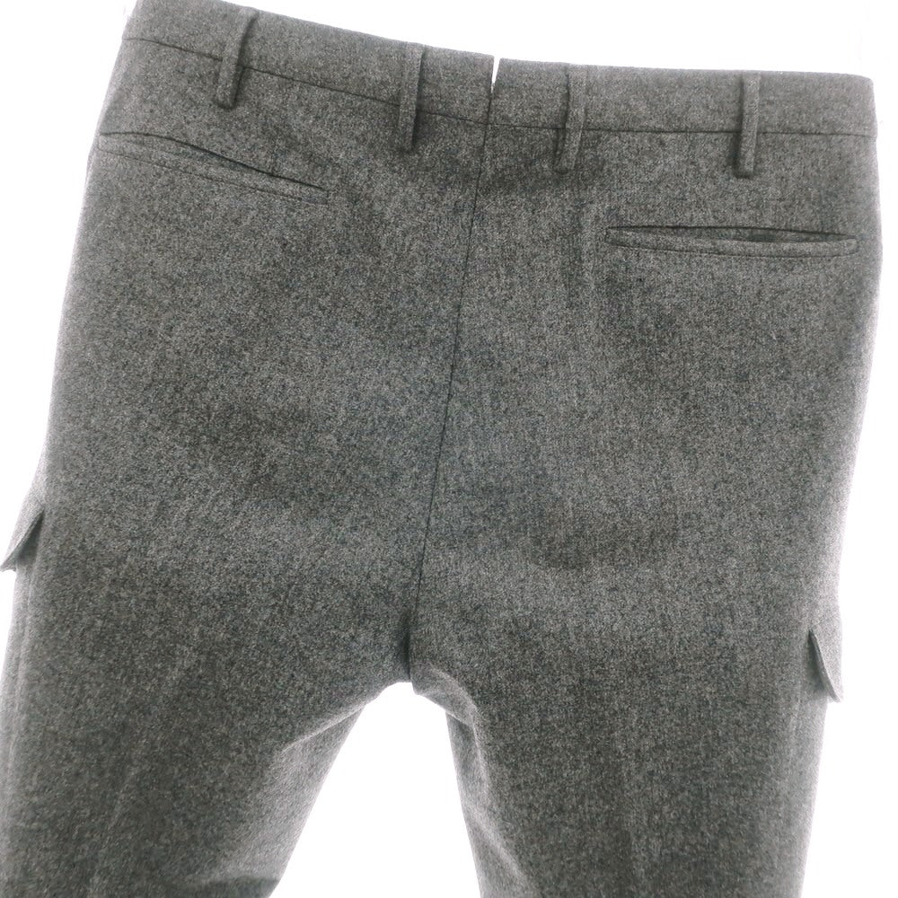【中古】インコテックス INCOTEX SUPER100‘S ウール カーゴスラックスパンツ グレー【 48 】【 状態ランクB 】【 メンズ 】