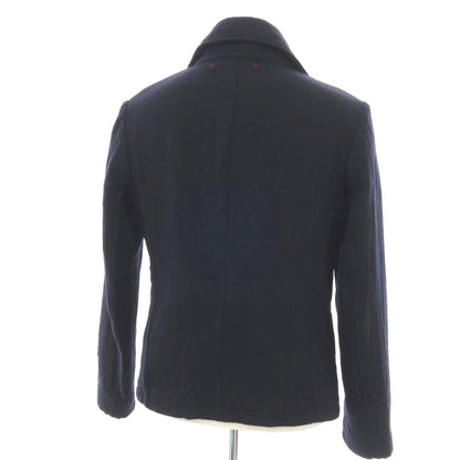 【中古】モンテドーロ Montedoro ウールコットン ダブルブレストコート ネイビー【 48 】【 状態ランクC 】【 メンズ 】