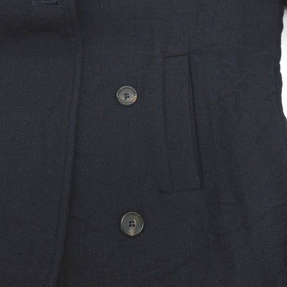 【中古】モンテドーロ Montedoro ウールコットン ダブルブレストコート ネイビー【 48 】【 状態ランクC 】【 メンズ 】
