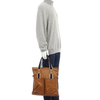 【中古】コーチ COACH レザー トートバッグ ライトブラウン【 状態ランクC 】【 メンズ 】