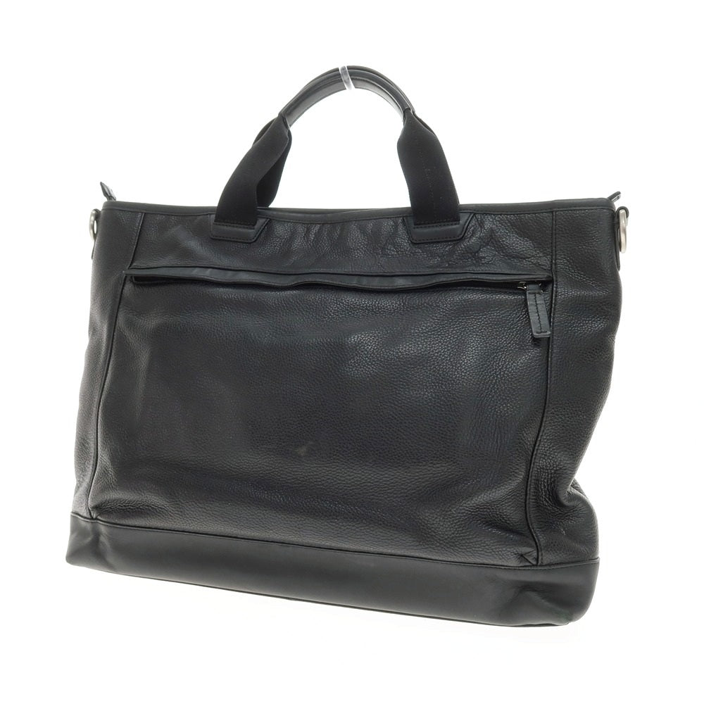 【中古】コーチ COACH レザー トートバッグ ブラック【 状態ランクC 】【 メンズ 】