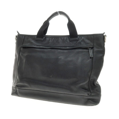 【中古】コーチ COACH レザー トートバッグ ブラック【 状態ランクC 】【 メンズ 】