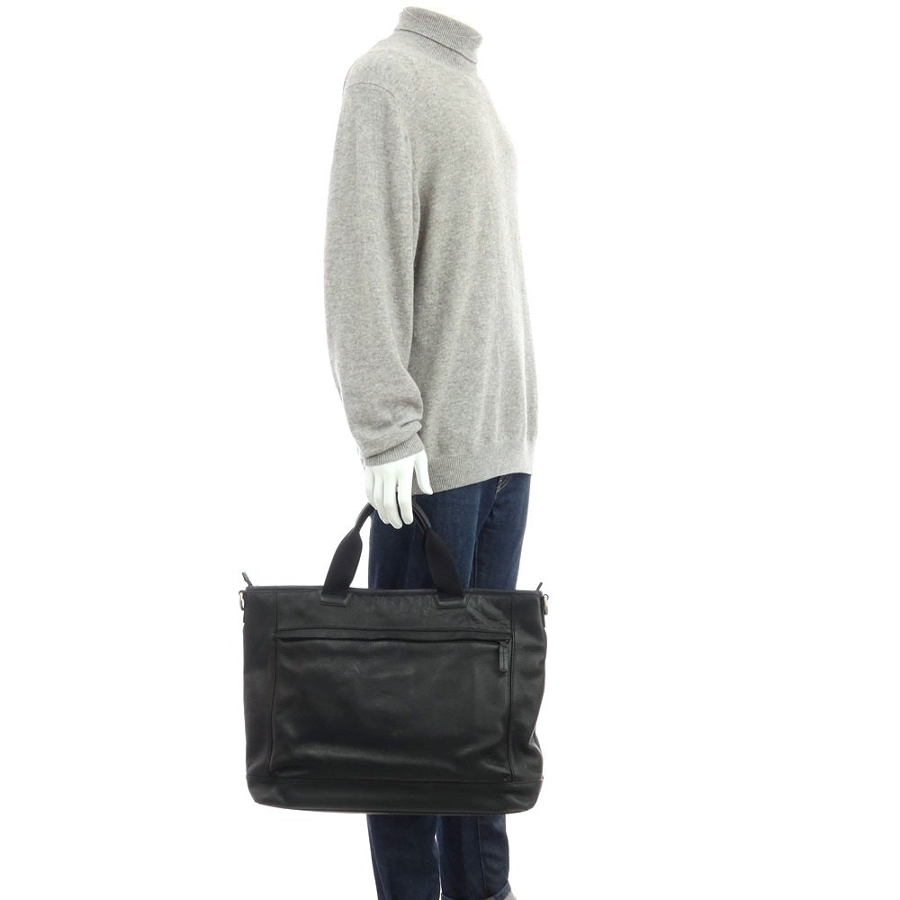 【中古】コーチ COACH レザー トートバッグ ブラック【 状態ランクC 】【 メンズ 】