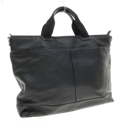 【中古】コーチ COACH レザー トートバッグ ブラック【 状態ランクC 】【 メンズ 】