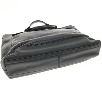 【中古】コーチ COACH レザー トートバッグ ブラック【 状態ランクC 】【 メンズ 】