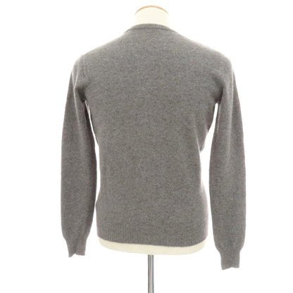 【中古】ザノーネ ZANONE ウールアンゴラ クルーネック プルオーバーニット グレー【 46 】【 状態ランクB 】【 メンズ 】