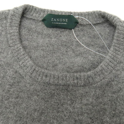 【中古】ザノーネ ZANONE ウールアンゴラ クルーネック プルオーバーニット グレー【 46 】【 状態ランクB 】【 メンズ 】