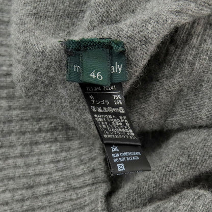 【中古】ザノーネ ZANONE ウールアンゴラ クルーネック プルオーバーニット グレー【 46 】【 状態ランクB 】【 メンズ 】