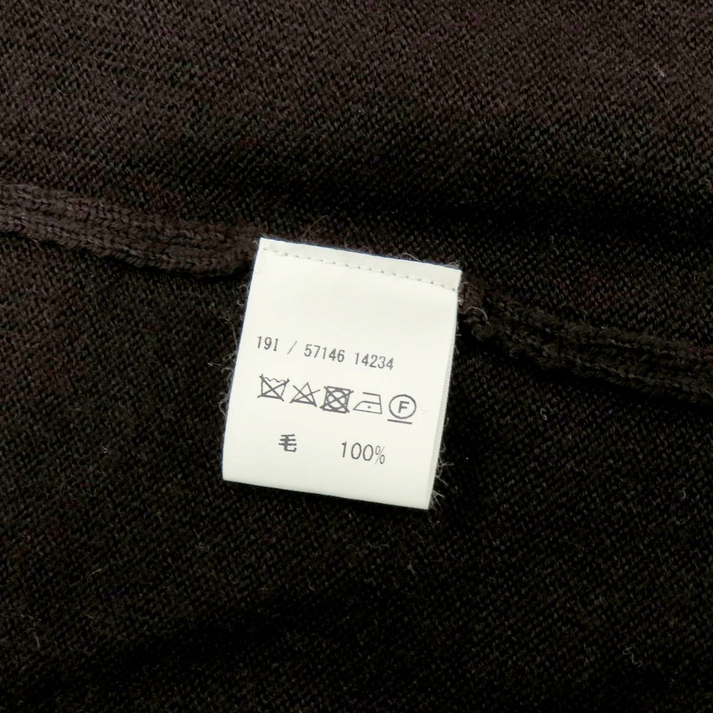 【中古】グランサッソ GRAN SASSO ハイゲージ ウール カーディガン ダークブラウン【 46 】【 状態ランクA 】【 メンズ 】