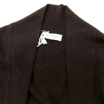 【中古】グランサッソ GRAN SASSO ハイゲージ ウール カーディガン ダークブラウン【 46 】【 状態ランクA 】【 メンズ 】