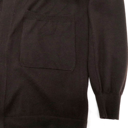 【中古】グランサッソ GRAN SASSO ハイゲージ ウール カーディガン ダークブラウン【 46 】【 状態ランクA 】【 メンズ 】