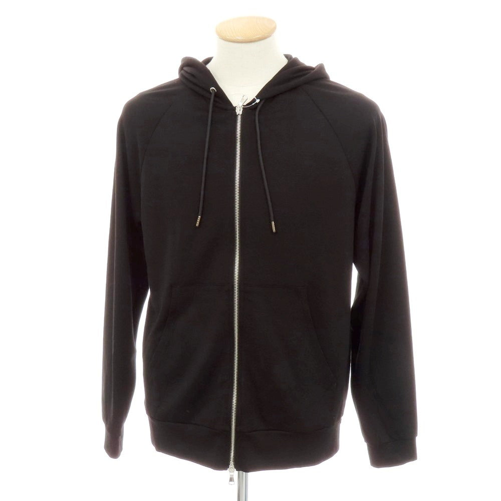 【中古】アンティーチポ　アンティチポ ANTICIPO リヨセルウール ジャージー ダブルジップ パーカー ブラック【 44 】【 状態ランクA 】【 メンズ 】