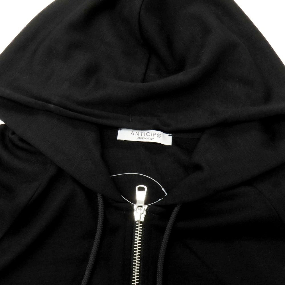 【中古】アンティーチポ　アンティチポ ANTICIPO リヨセルウール ジャージー ダブルジップ パーカー ブラック【 44 】【 状態ランクA 】【 メンズ 】