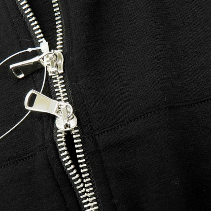 【中古】アンティーチポ　アンティチポ ANTICIPO リヨセルウール ジャージー ダブルジップ パーカー ブラック【 44 】【 状態ランクA 】【 メンズ 】