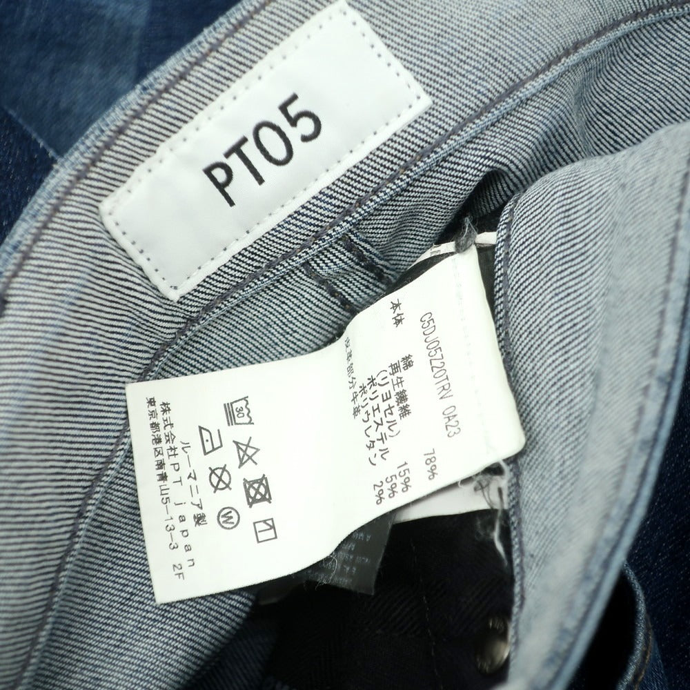 【中古】ピーティーゼロチンクエ PT05 SWING ストレッチ コットンリヨセルポリエステル デニムパンツ ジーンズ ネイビー【 29 】【 状態ランクB 】【 メンズ 】