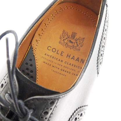 【中古】【未使用】コールハーン COLE HAAN セミブローグ ドレスシューズ ブラック【 7 1/2 】【 状態ランクS 】【 メンズ 】