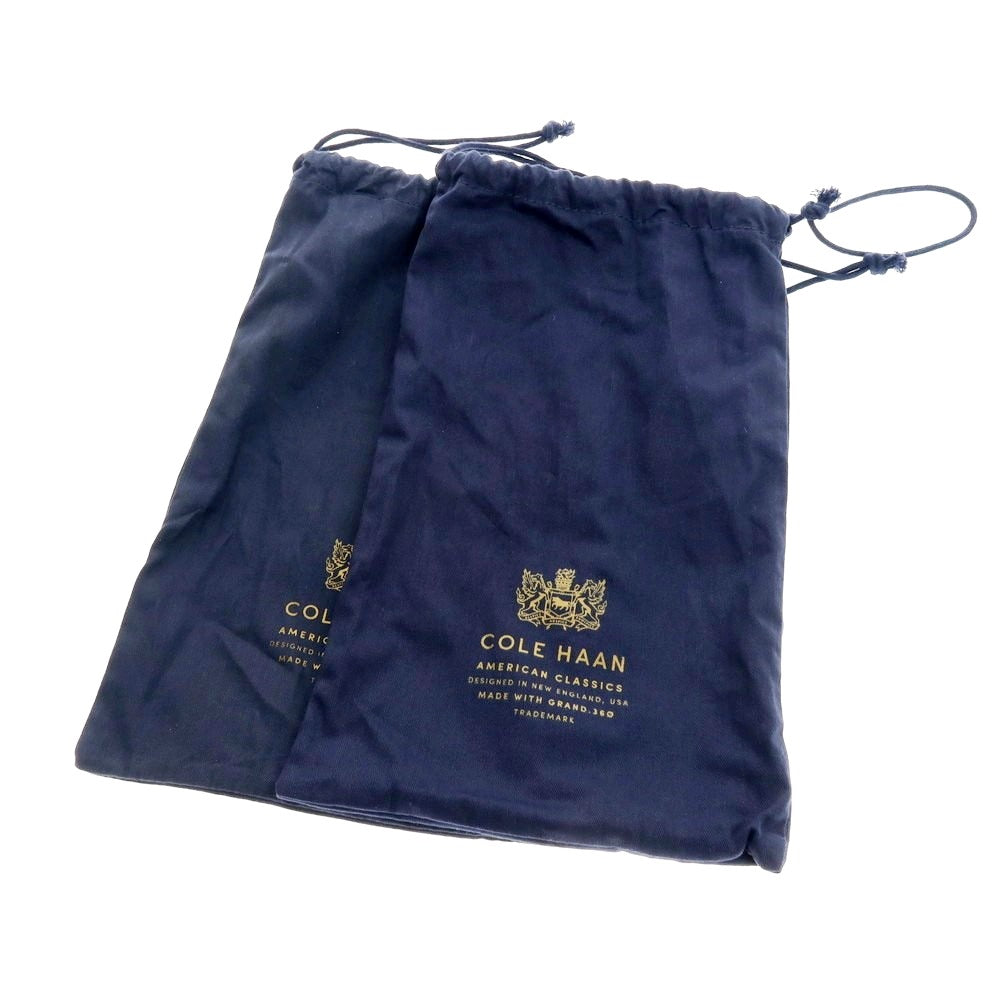 【中古】【未使用】コールハーン COLE HAAN セミブローグ ドレスシューズ ブラック【 7 1/2 】【 状態ランクS 】【 メンズ 】