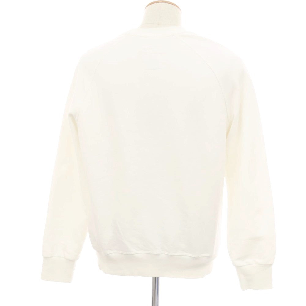 【中古】チルコロ1901 CIRCOLO 1901 コットン フロッキープリント クルーネック スウェット ホワイト【 S 】【 状態ランクC 】【 メンズ 】