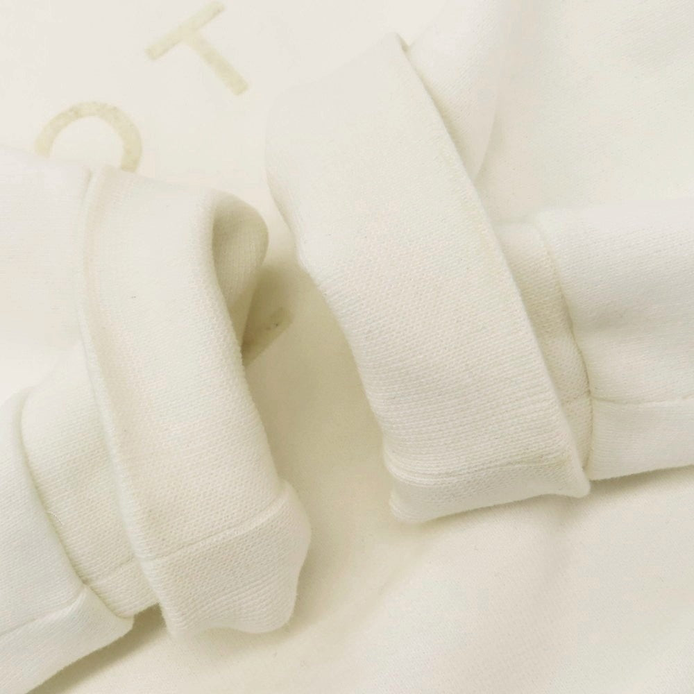 【中古】チルコロ1901 CIRCOLO 1901 コットン フロッキープリント クルーネック スウェット ホワイト【 S 】【 状態ランクC 】【 メンズ 】