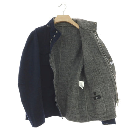 【中古】サルトリオ Sartorio ストレッチ ウール ミリタリージャケット ネイビー【 表記なし（M位） 】【 状態ランクB 】【 メンズ 】