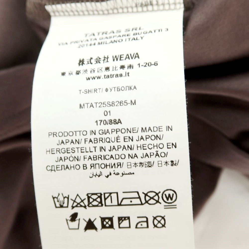 【中古】タトラス TATRAS コットン クルーネック 半袖Ｔシャツ ダークウォームグレー系【サイズ1】【 状態ランクA 】【 メンズ 】