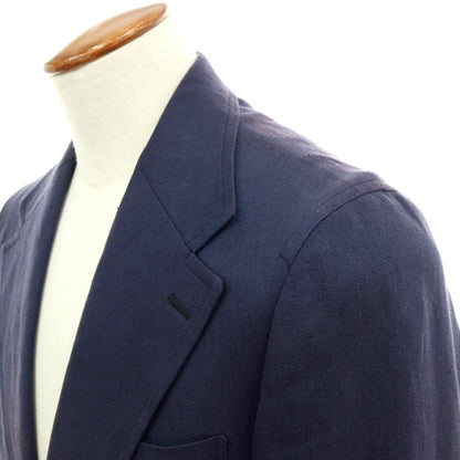 【中古】ポールスチュアート PAUL STUART リネン 2B テーラードジャケット ネイビー【サイズ46】【 状態ランクC 】【 メンズ 】