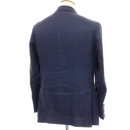 【中古】ポールスチュアート PAUL STUART リネン 2B テーラードジャケット ネイビー【サイズ46】【 状態ランクC 】【 メンズ 】