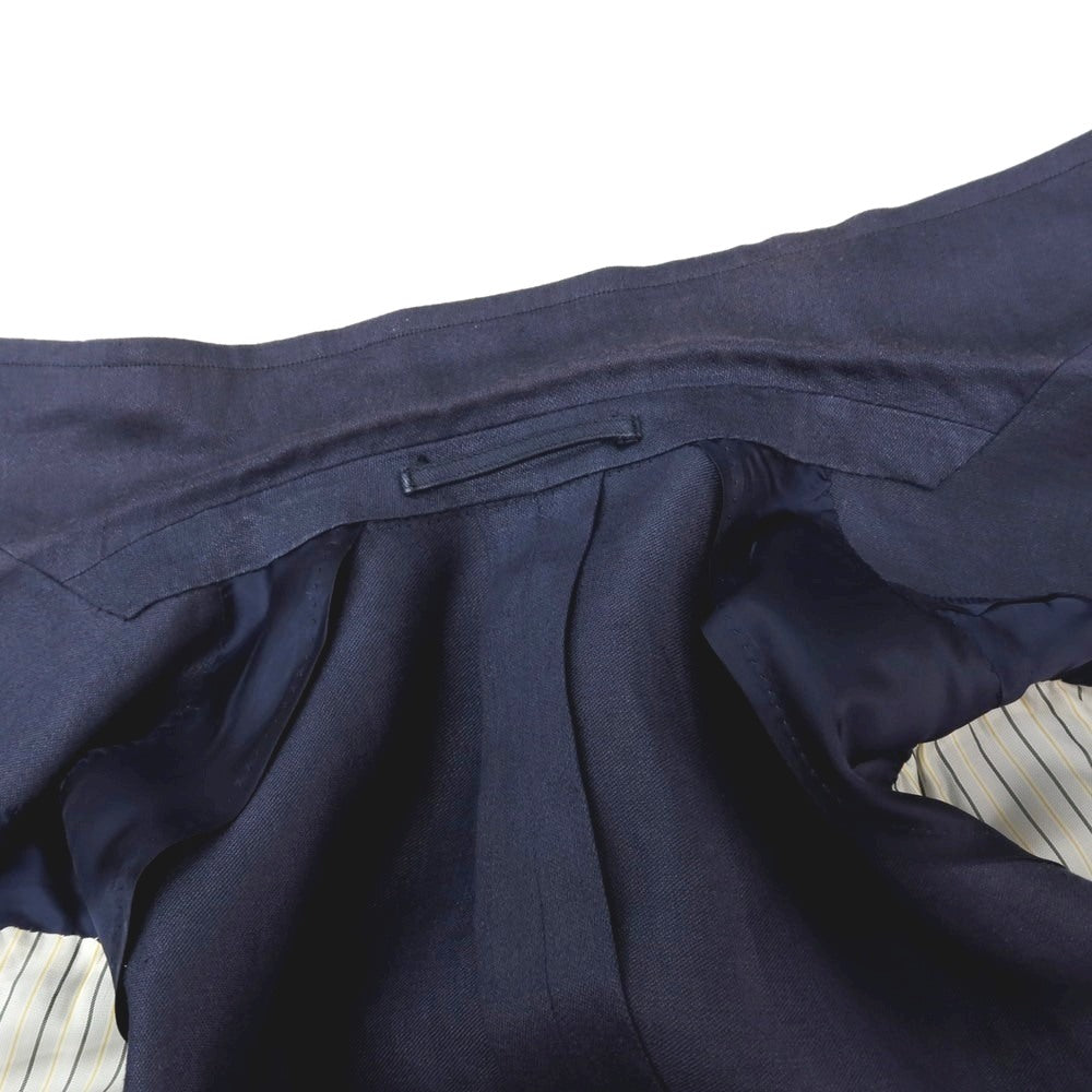 【中古】ポールスチュアート PAUL STUART リネン 2B テーラードジャケット ネイビー【サイズ46】【 状態ランクC 】【 メンズ 】