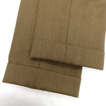 【中古】ピーティーゼロウーノ PT01 ウール ツープリーツ ドレススラックスパンツ カーキ【 44 】【 状態ランクC 】【 メンズ 】