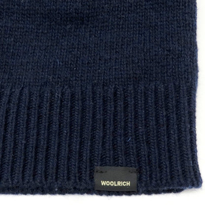 【中古】ウールリッチ WOOLRICH ミドルゲージ ウール クルーネック プルオーバーニット ネイビー【 M 】【 状態ランクB 】【 メンズ 】