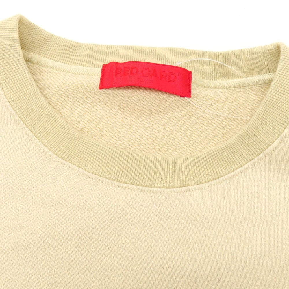 【中古】レッドカード RED CARD コットン クルーネック スウェット ベージュ【 M 】【 状態ランクB 】【 メンズ 】