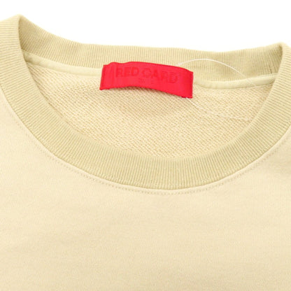 【中古】レッドカード RED CARD コットン クルーネック スウェット ベージュ【 M 】【 状態ランクB 】【 メンズ 】