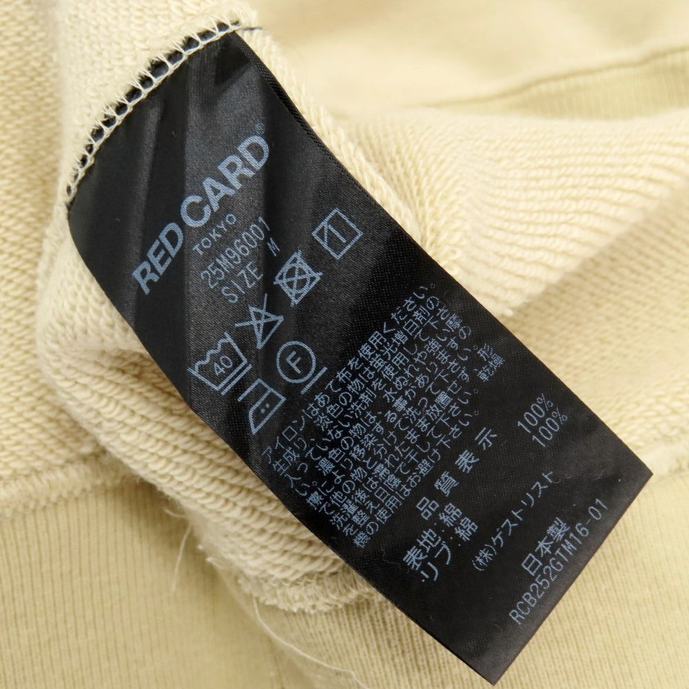 【中古】レッドカード RED CARD コットン クルーネック スウェット ベージュ【 M 】【 状態ランクB 】【 メンズ 】