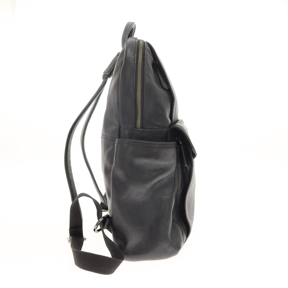 【中古】トゥミ TUMI 68580D レザー バックパック・リュック ブラック【 状態ランクC 】【 メンズ 】