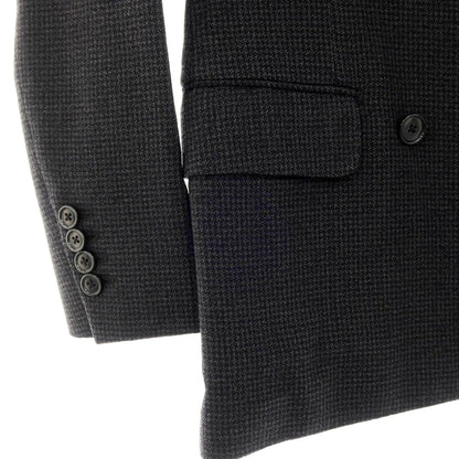 【中古】ラルディーニ LARDINI ウール ダブルスーツ チャコールグレーxブラック【サイズ42】【 状態ランクD 】【 メンズ 】