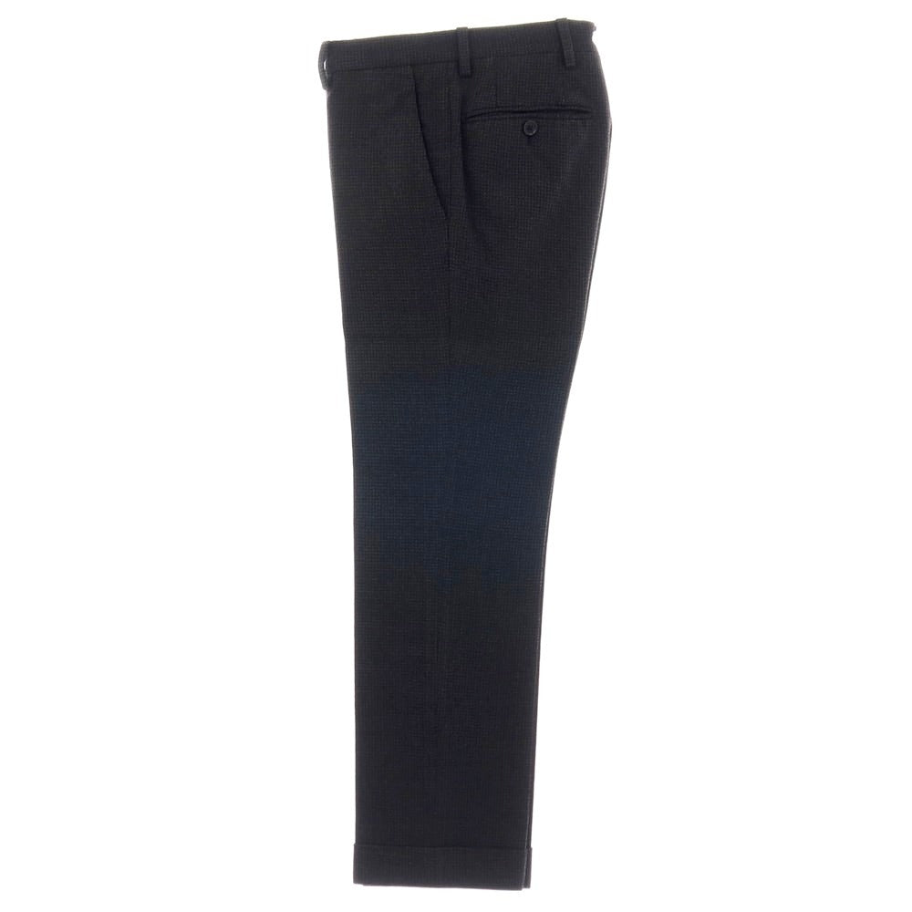 【中古】ラルディーニ LARDINI ウール ダブルスーツ チャコールグレーxブラック【サイズ42】【 状態ランクD 】【 メンズ 】[CPD]