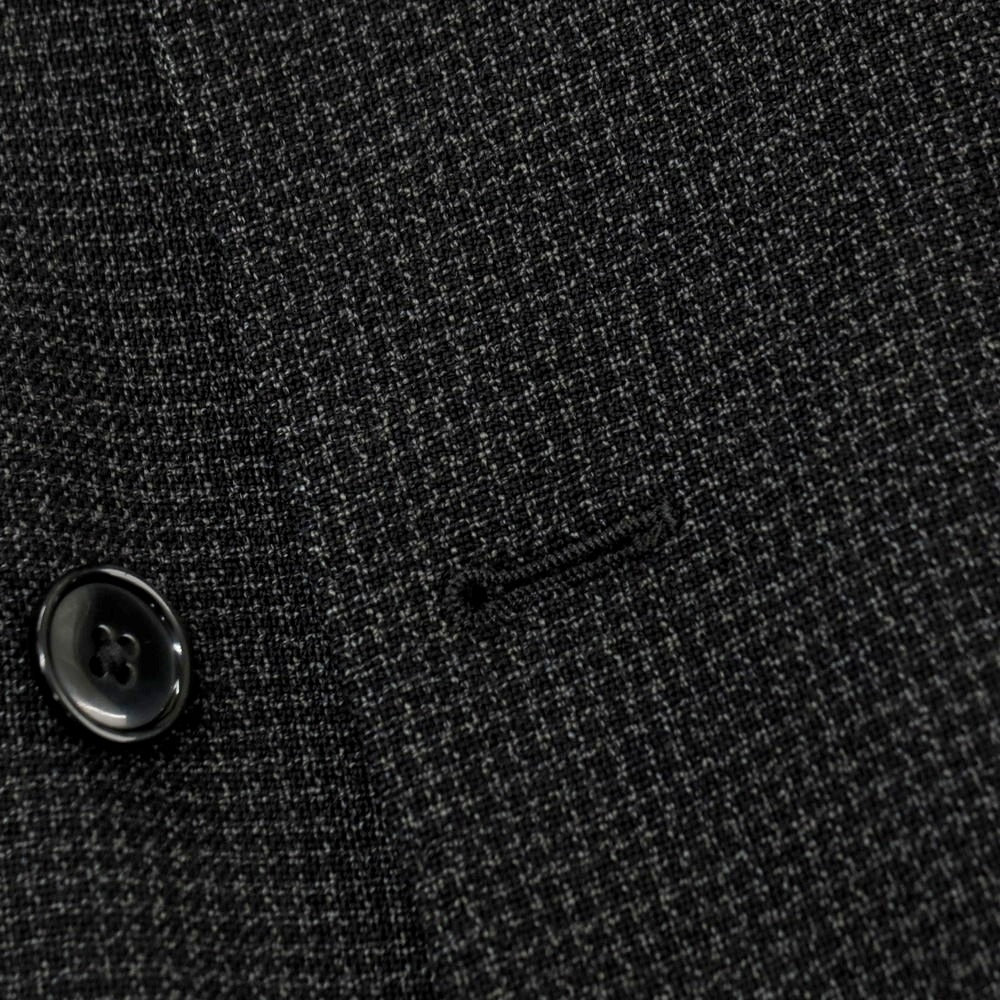中古】ラルディーニ LARDINI ウール ダブルスーツ チャコールグレーx
