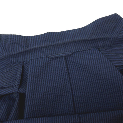 【中古】ジャンネット giannetto コットン サッカー ストライプ 2B カジュアルジャケット ネイビー【サイズ42】【 状態ランクC 】【 メンズ 】