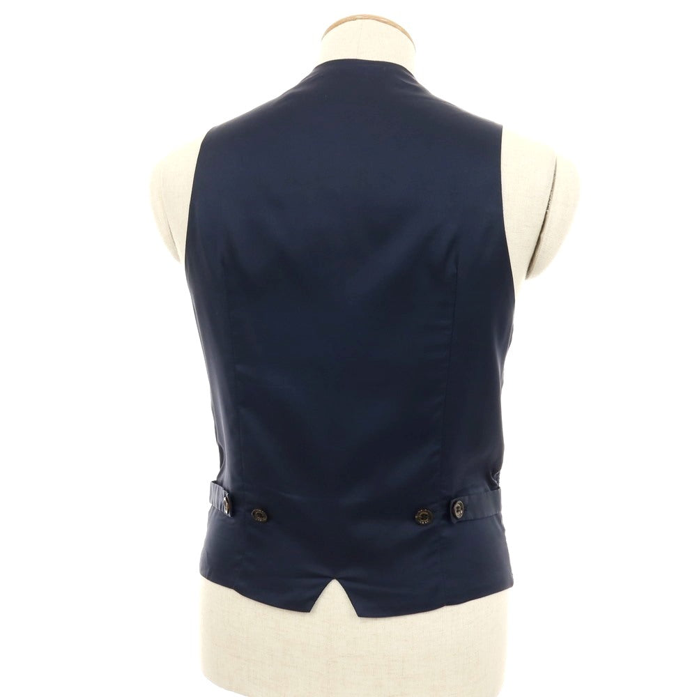 【中古】イレブンティ eleventy コットン ドレス系ジレ ベスト ネイビー【サイズ44】【 状態ランクB 】【 メンズ 】