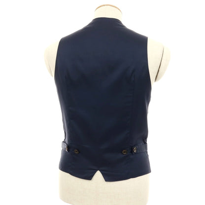 【中古】イレブンティ eleventy コットン ドレス系ジレ ベスト ネイビー【サイズ44】【 状態ランクB 】【 メンズ 】