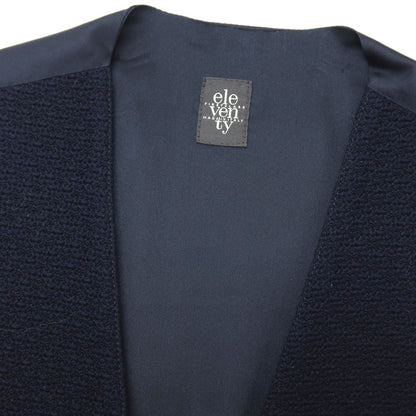【中古】イレブンティ eleventy コットン ドレス系ジレ ベスト ネイビー【サイズ44】【 状態ランクB 】【 メンズ 】