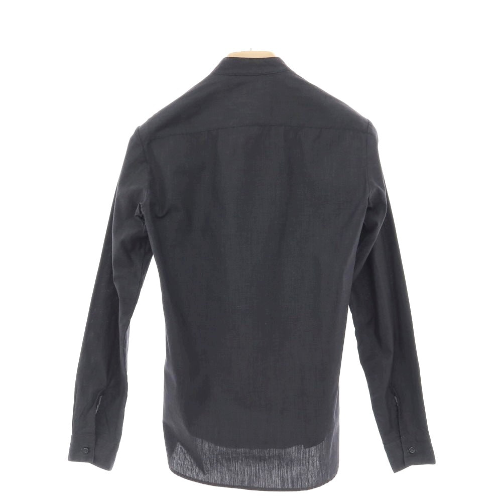 【中古】ギローバー GUY ROVER コットン バンドカラー カジュアルシャツ チャコール系【 XS 】【 状態ランクB 】【 メンズ 】